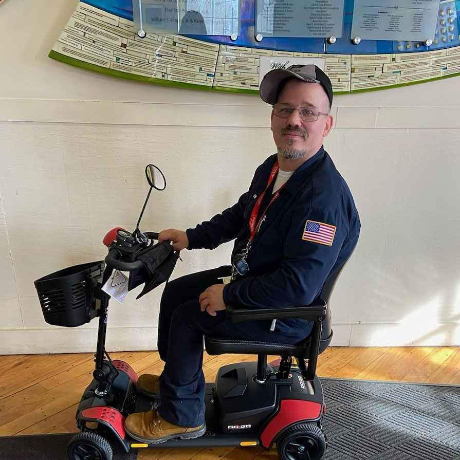 John Parks III in the front lobby of RSI